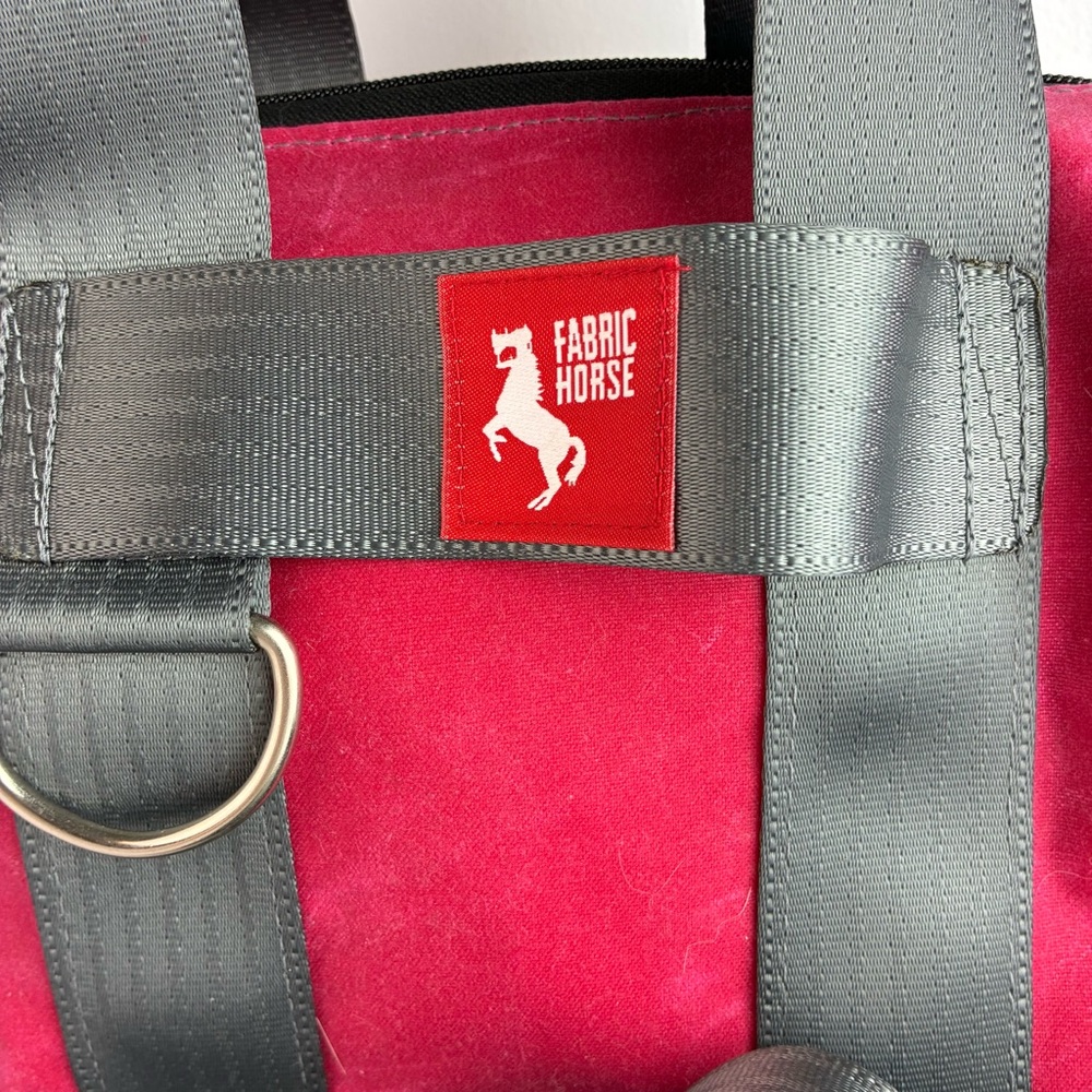 Fabric Horse Red Little Canvas Bag - Picture 2 of 8